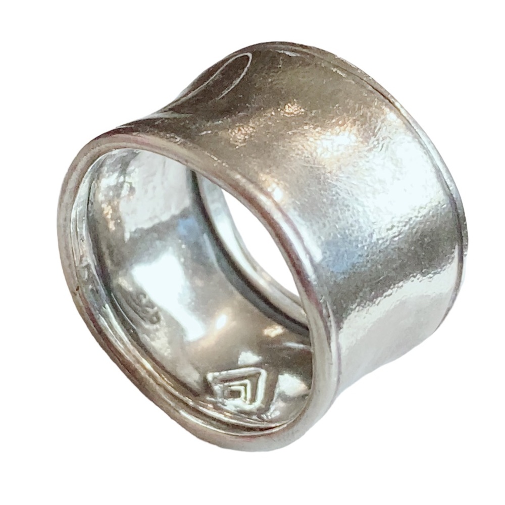 SILPADA 925 WIDE CUFF CIGAR BAND RING STERLING Silver 8